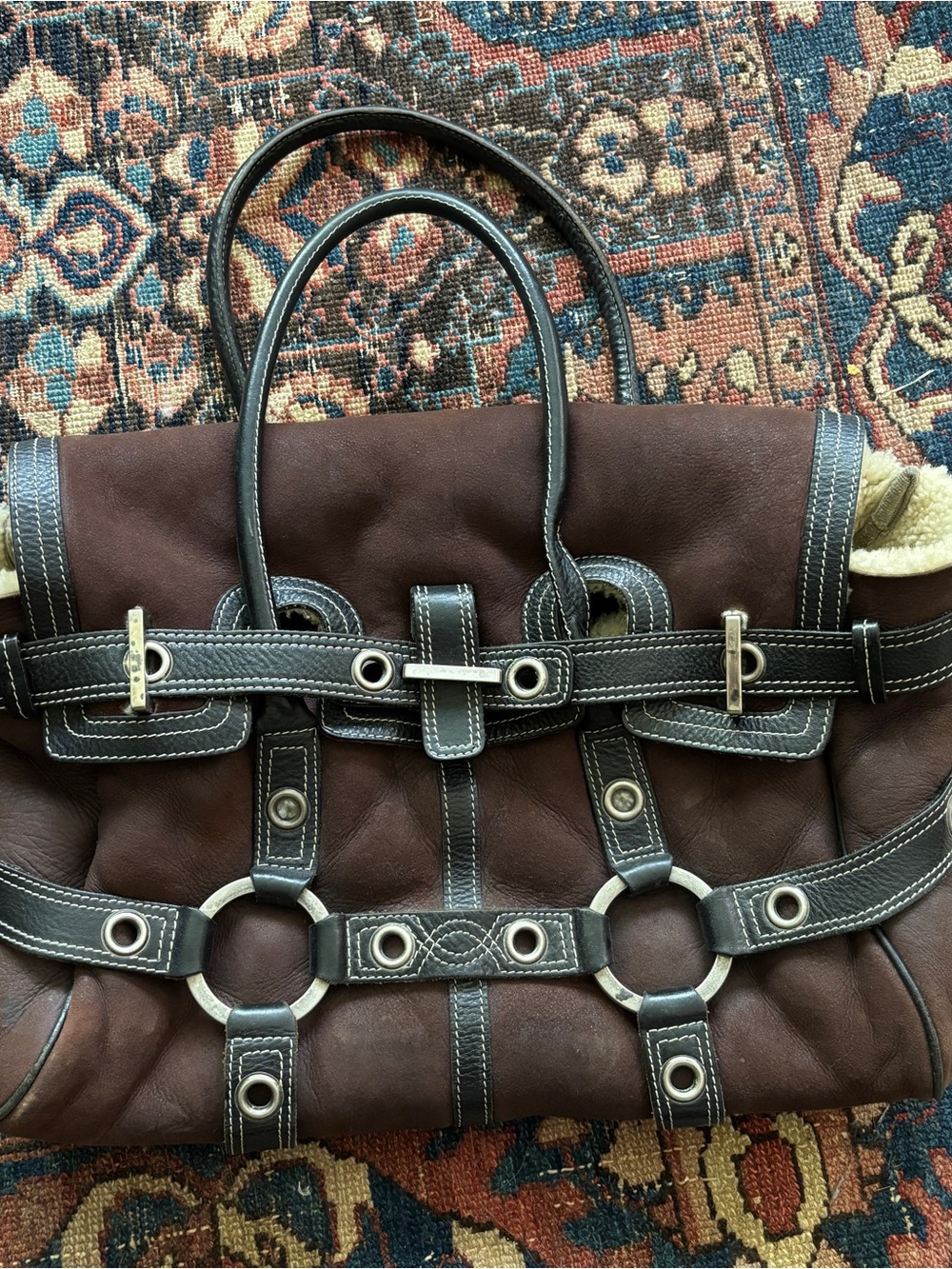 Vintage Luella Giselle Shearling Bag